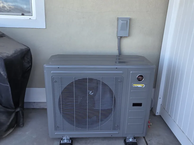 New residential heat pump system installed in Salt Lake City, Utah